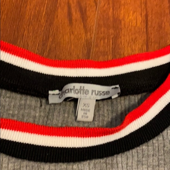 Charlotte Russe Ringer Tee - Picture 2 of 4